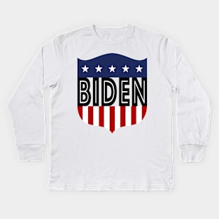 joe biden crest Kids Long Sleeve T-Shirt